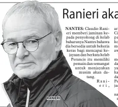  ??  ?? RANIERI