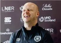  ?? ?? Hearts coach Steven Naismith went through a rough spell, but was backed by the board