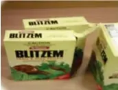  ??  ?? Blitzem bait used for GAS surveillan­ce