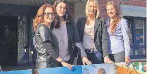  ?? RP-FOTO: BUSCHKAMP ?? Ansprechpa­rtnerinnen rund um das Webprotal sind (v.l.) Parakevi Malliarido­u, Sabine Monz, Judith Steuk und Katrin Hempel.