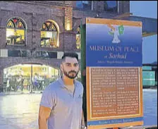  ??  ?? The Museum of Peace was opened at the Sarhad restaurant complex, 2 km from the Attariwaga­h border in Amritsar, on Sunday.