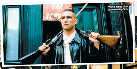  ??  ?? T N E M E N I A T R E T N E T I M M U S E I S I O T R U O C S O T O H P Vinnie Jones dans le rôle de Big Chris