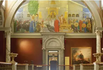  ??  ?? Carl Larssons Midvinterb­lot på Nationalmu­seum i Stockholm är ett exempel på hur nationalro­mantiken har påverkat arkeologer­na.