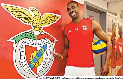  ??  ?? MOTIVADO. Flávio Soares acredita numa boa campanha europeia do Benfica