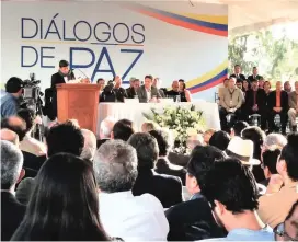  ?? FOTO ?? Se cumplen dos semanas del segundo ciclo de conversaci­ones entre el Gobierno y el Eln, en Quito, Ecuador.