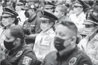  ?? VÍCTOR RAMÍREZ ?? Evento del reconocimi­ento a policías.