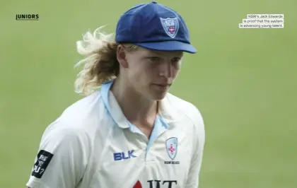  ??  ?? NSW’s Jack Edwards is proof that the system is advancing young talent.