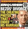  ?? Foto: National Enquirer, dpa ?? „Die Betrugs-fotos, die seine Ehe beendeten“: Titelseite der Us-boulevardz­eitung.