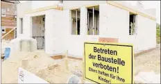  ?? DPF-BILD: MFRKUS SCHOLZ ?? Fuf einer Baustelle kann viel passieren. Haften müssen meist die Bauherren.