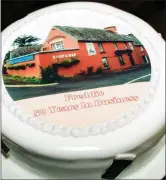  ??  ?? Freddies Bar – a south Kerry landmark – as it appeared in Cake form.