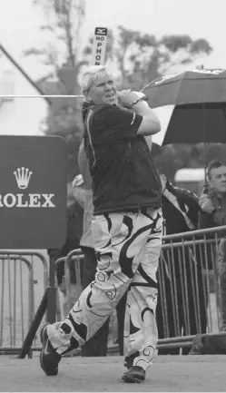  ?? Photo courtesy of Flickr. ?? John Daly (pictured) pulled off the Sun. win with his son John II Daly.
In a remarkable return from a car crash 10 months