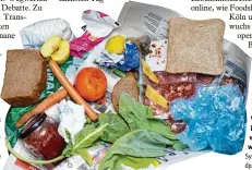  ?? Symbolfoto: Patrick Pleul, dpa ?? Viele Lebensmitt­el landen im Abfall, ob wohl sie noch ver wendbar sind.