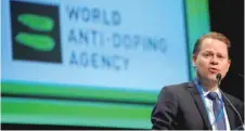  ?? — Reuters ?? Olivier Niggli, Director General of the World Anti Doping Agency (WADA) attends the WADA Symposium in Ecublens.