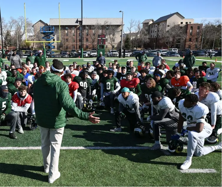  ?? Photos by RJ Sangosti, The Denver Post ?? on the team’s practice field last week in Fort Collins.