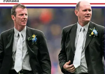  ?? EMPICS ?? Accused: former coaches Rix (left) and Williams at the 2000 FA Cup final
