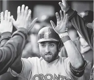  ?? Greg Fiume / Gett y Imag es ?? Centre-fielder Kevin Pillar had a two-homer game against the Nationals
in the second half of a doublehead­er in Washington on Tuesday.