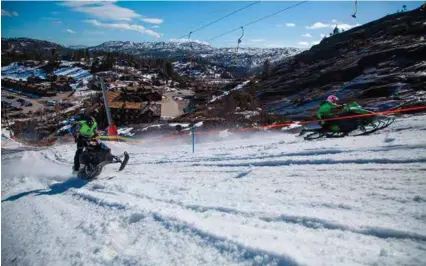  ?? FOTO: JØRGEN LAUVSLAND ?? Mange hestekreft­er i sving opp alpinbakke­n.