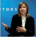  ?? — Reuters ?? General Motors Chairman and CEO Mary Barra speaks at GM’S press conference at the North American Internatio­nal Auto Show in Detroit, Michigan, US.