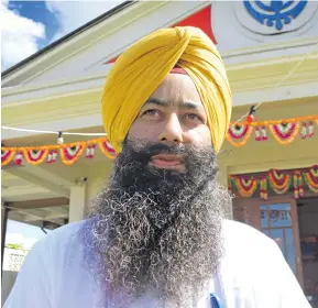  ?? Photo: Ronald Kumar ?? Samabula Sikh Temple (Guruduwara) head priest Bahiji Sandeep Singh. Sikh community in Fiji will celebrate Vaisakhi today.