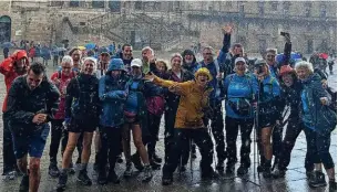  ?? ?? ●●Walkers on their trek through northern Spain