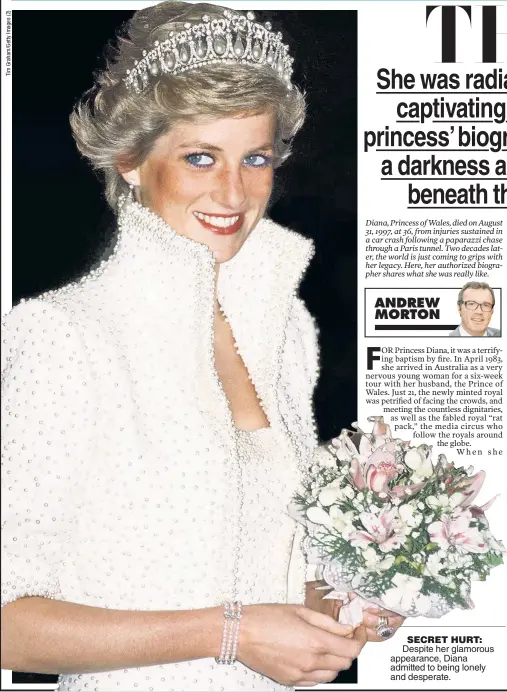  ??  ?? SECRET HURT:
Despite her glamorous appearance, Diana admitted to being lonely and desperate.