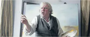  ??  ?? Portrait of an artist: Timothy Spall is majestic as the cantankero­us JMW Turner in Mike Leigh’s Mr Turner.