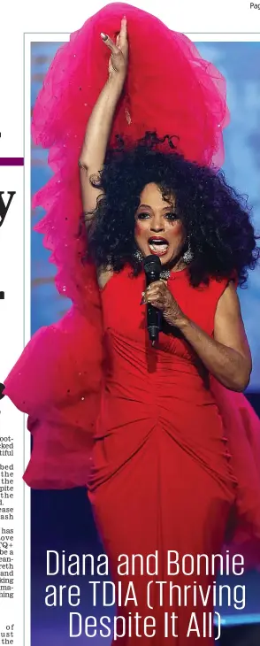  ?? ?? Grammy nominee: Diana Ross is up for an award at 78