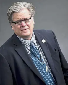  ??  ?? Not missed: Bannon’s firing has been met with a collective shrug by some of Trump’s unwavering supporters. — AFP