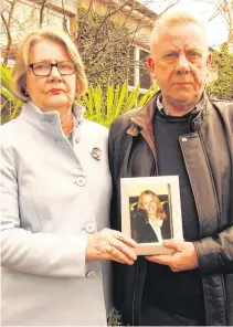  ??  ?? Campaign: Marie Tierney’s siblings, Breda Fay and John Bourke, believe her murderer is still alive; the mother-of-two’s remains were exhumed at Conahy Cemetery