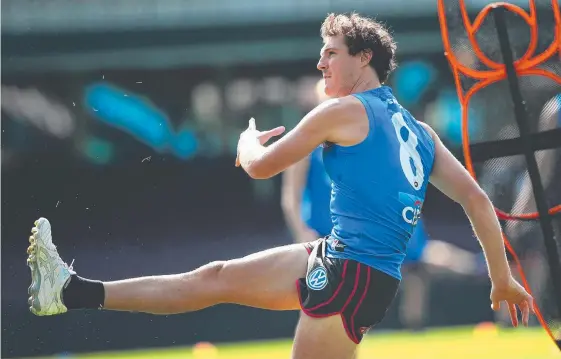  ??  ?? Sydney Swans ruckman Kurt Tippett will spend time in the reserves after being dumped for the Bulldogs clash tonight. Picture: PHIL HILLYARD