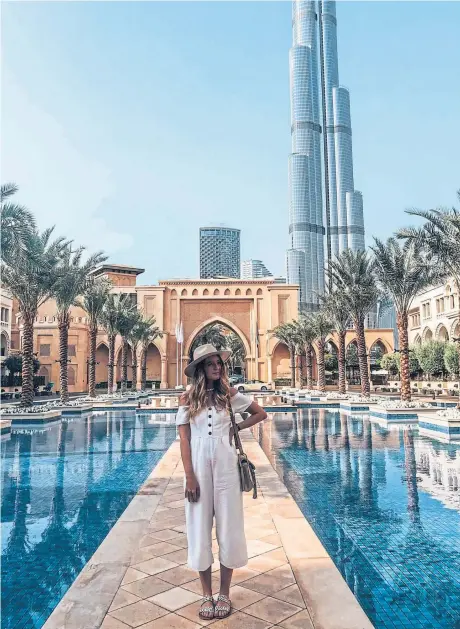  ??  ?? Amy Hayward relocated to Dubai to work as cabin crew