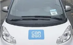  ??  ?? A car2go rental car, generally used for short term urban rentals is seen in the streets of Vienna. — AFP photo