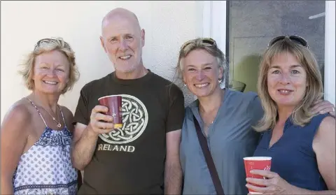  ??  ?? Siobhan Hayden, Vincent Lavery, Sally Lavery and Ann Schmitt enjoying the Street Fest at Southend Resource Centre.