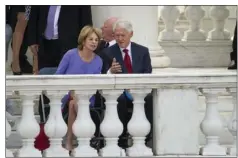  ?? AP PHOTO/CLIFF
OWEN ?? Kathleen Kennedy Townsend speaks with former President Bill Clinton during the Celebratio­n of the Life of Robert F. Kennedy at Arlington National Cemetery in Arlington on Wednesday.