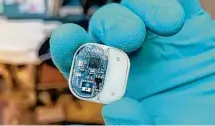  ?? ?? This remotely controlled drug delivery implant is being developed at the Houston Methodist Research Institute.