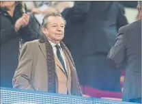  ?? FOTO: MANEL MONTILLA ?? Luis Racionero, en el palco del Camp Nou en 2012