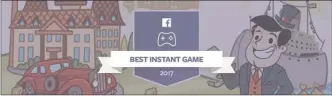  ?? Contribute­d graphic ?? Facebook has named AdVenture Capitalist, developed by Kelowna’s Hyper Hippo, best instant game of 2017.