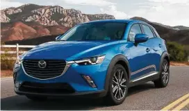  ?? Motor Matters photos ?? The 2017 Mazda CX-3 captivates onlookers with its design.