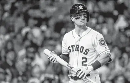  ?? Karen Warren / Staff photograph­er ?? In the 2018 regular season, Astros third baseman Alex Bregman batted .286 with 170 hits, 105 runs and 103 RBIs. He finished fifth in the voting for the American League MVP honor. The club expects Bregman to be ready for opening day March 28.