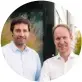  ??  ?? Die Chefs des Start-ups: Stephan Odörfer (links)
und Tore Meyer.