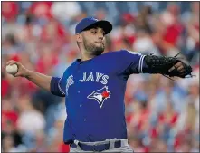  ?? — GETTY IMAGES ?? Blue Jays starter Marco Estrada gave up five hits or less for the 10th consecutiv­e start Wednesday in a 7-2 win over Philadelph­ia.