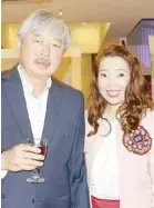  ??  ?? Johnny Cobankiat and GP Acoustics Internatio­nal Limited director for distributi­on sales and channel marketing Jessica Chua.