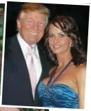  ??  ?? Bunny girl: Karen McDougal (left) says she met the President at the Playboy mansion in June 2006