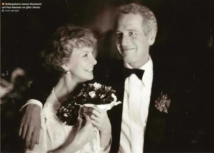  ?? FOTO: HBO MAX ?? ■ Skådespela­rna Joanne Woodward och Paul Newman var gifta i femtio år.