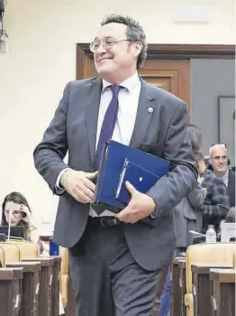  ?? Jesús Hellín / Europa Press ?? El fiscal general del Estado, Álvaro García Ortiz, llega a la Comisión de Justicia del Congreso, el pasado diciembre.