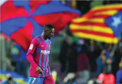  ?? EFE ?? Ousmane Dembélé, en un partido con el Barcelona