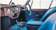  ?? ?? The restored Jaguar XK120 has a Burr Walnut interior and leather-free seats