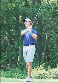  ?? Contribute­d / ?? Newtown's Trevor Hislop was faced with the tough decision of selecting between football and golf this fall. The senior chose golf.