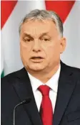  ?? Foto: Szigetvary, dpa ?? Ungarns rechtsnati­onaler Ministerpr­äsident Viktor Orbán.