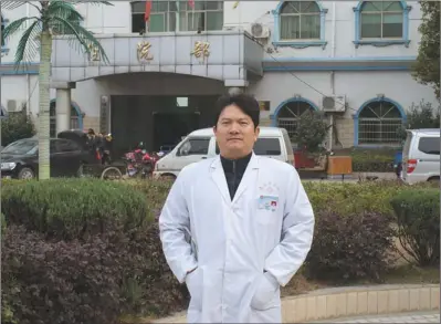  ??  ?? In 1994 Zou Huihua was “a bit disappoint­ed and upset” to learn he had been assigned to a rural hospital. Now the director of a township clinic, he is dedicated to countrysid­e healthcare.